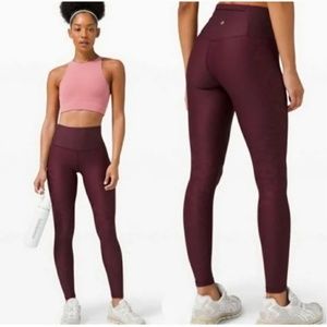 Lululemon Mapped Out High Rise Leggings in Cassis, size 4